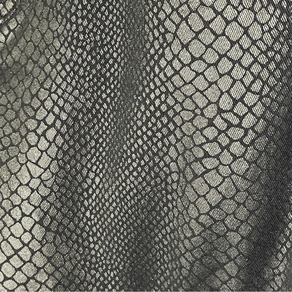 Mavi Jeans Size 30 High Waist Super Skinny Black Snake Print Tess Coated EUC - Picture 7 of 11